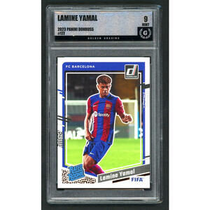 2023-24 Panini Donruss Rated Rookie#177 Lamine Yamal Rookie (RC) Mint 9